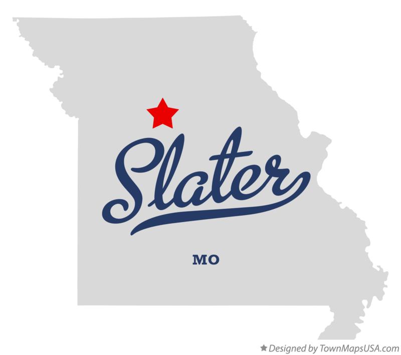 Map of Slater Missouri MO