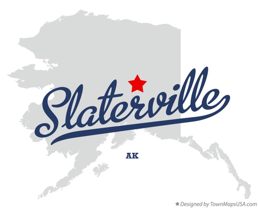 Map of Slaterville Alaska AK