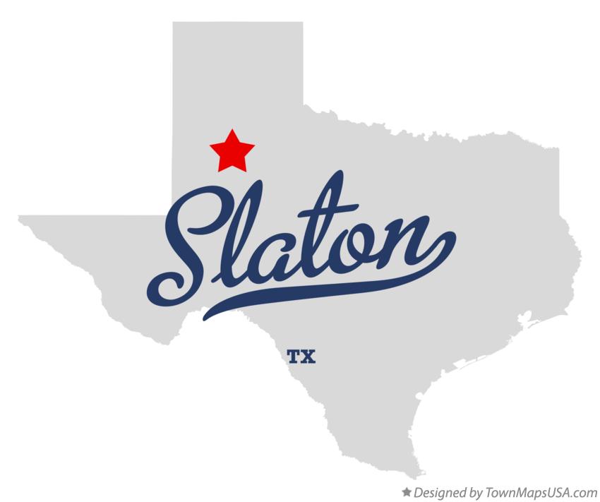 Map of Slaton Texas TX