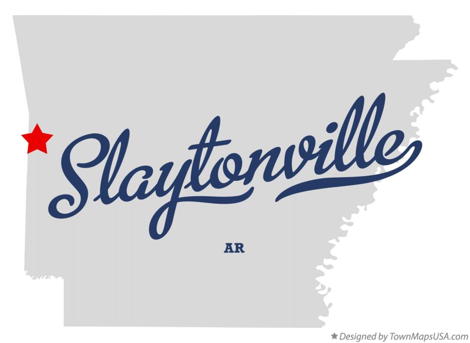 Map of Slaytonville Arkansas AR