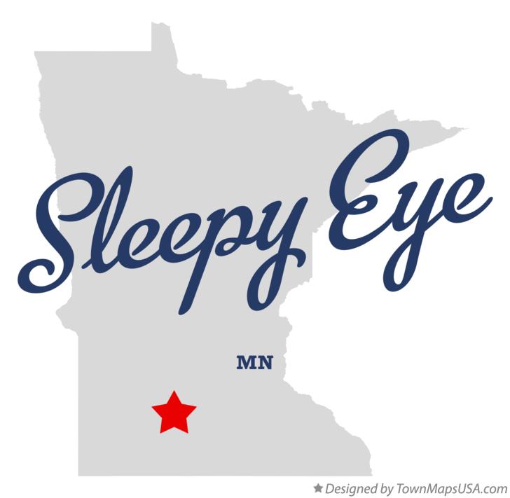 Map of Sleepy Eye Minnesota MN