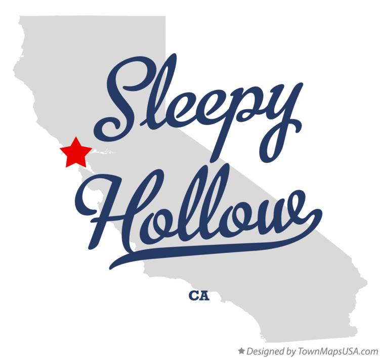 Map of Sleepy Hollow California CA