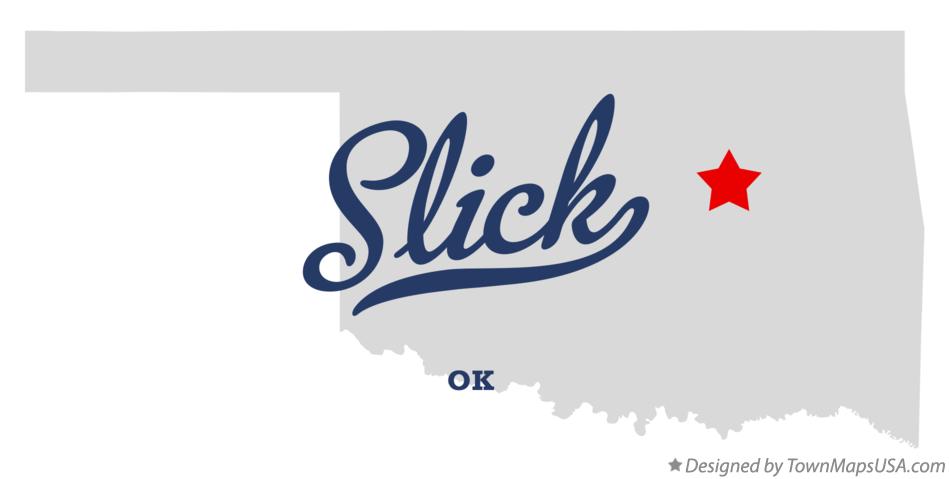 Map of Slick Oklahoma OK