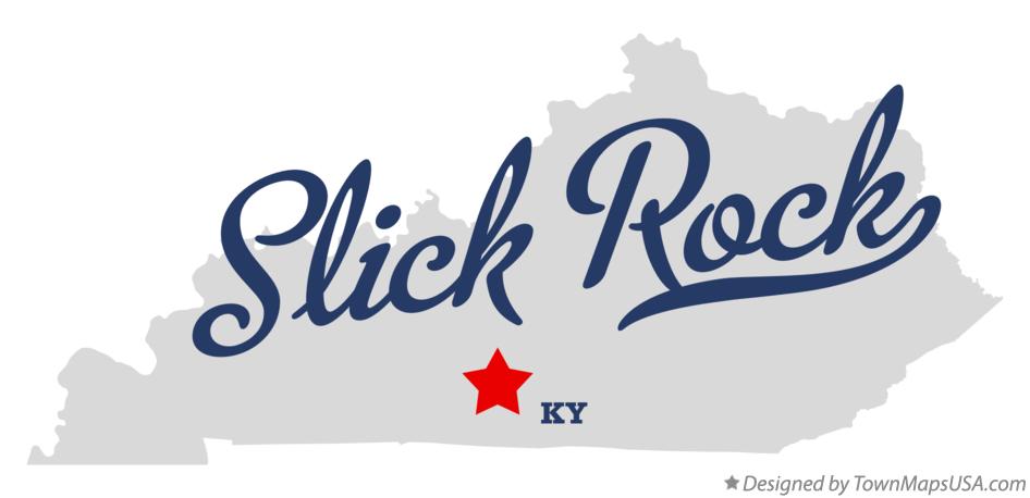 Map of Slick Rock Kentucky KY