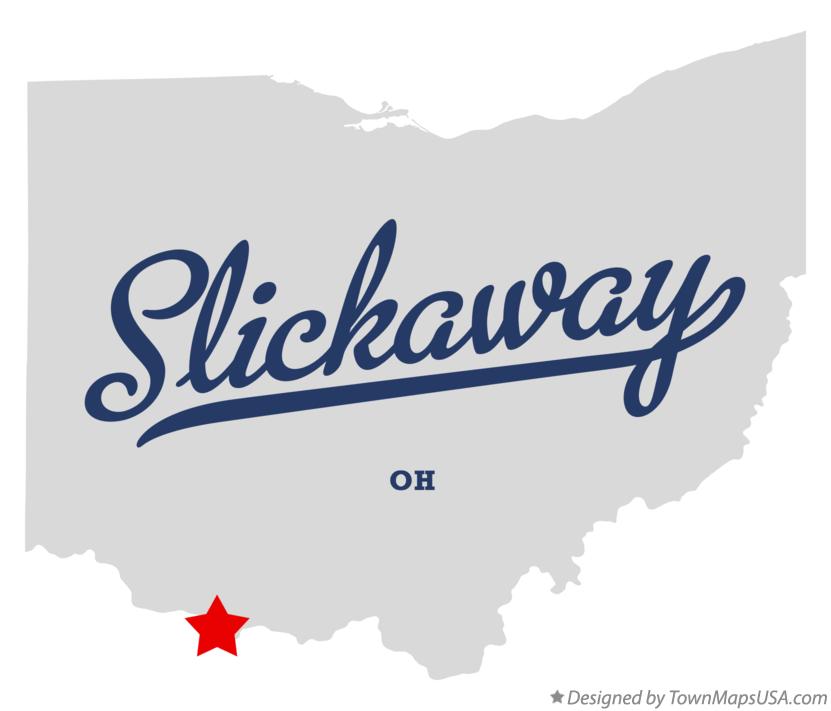 Map of Slickaway Ohio OH