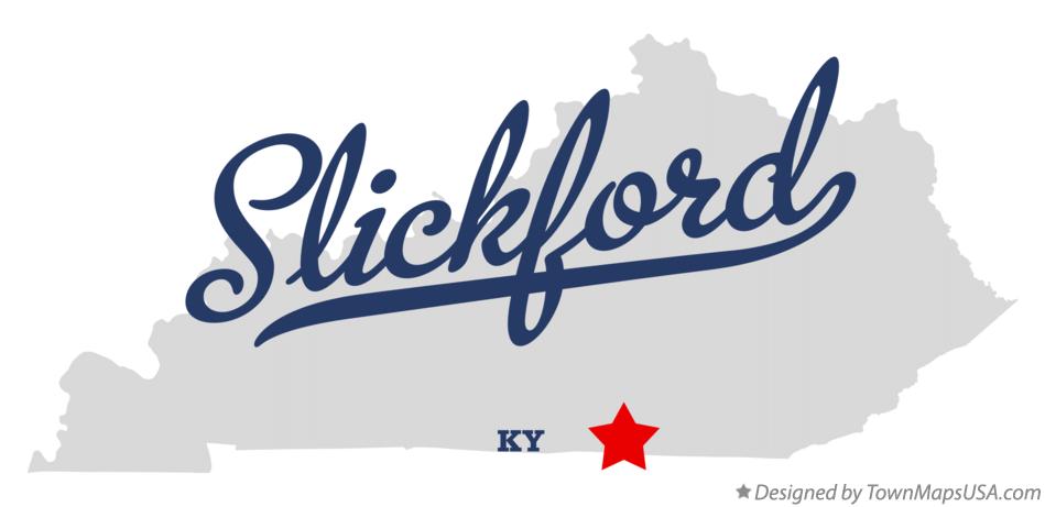 Map of Slickford Kentucky KY