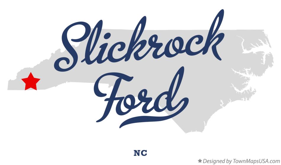 Map of Slickrock Ford North Carolina NC