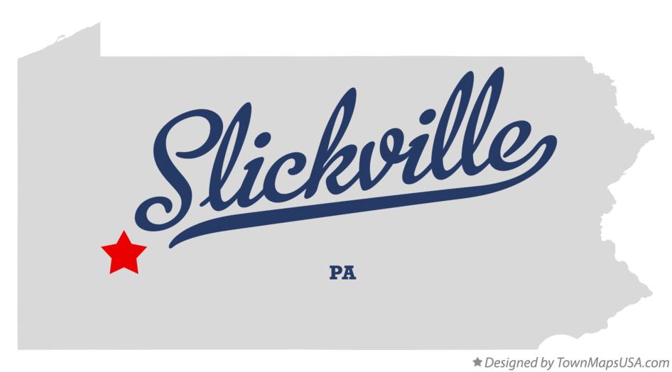 Map of Slickville Pennsylvania PA
