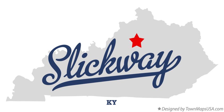 Map of Slickway Kentucky KY