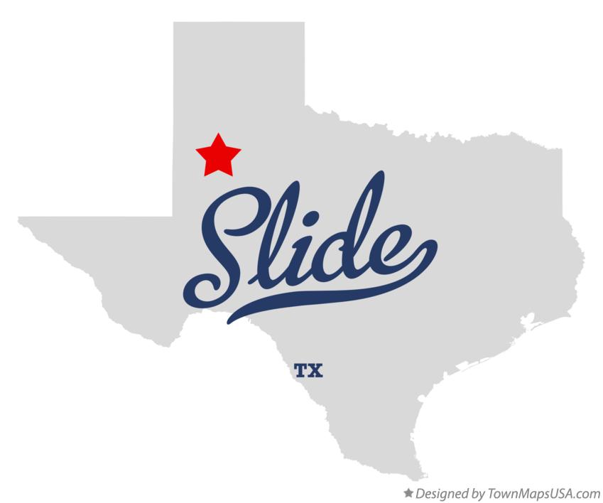 Map of Slide Texas TX