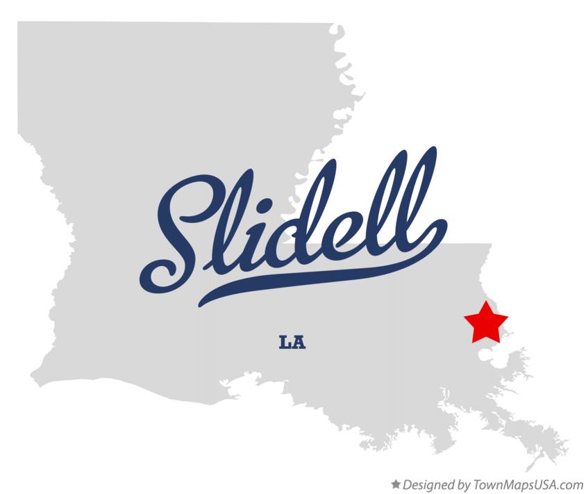 Map of Slidell Louisiana LA