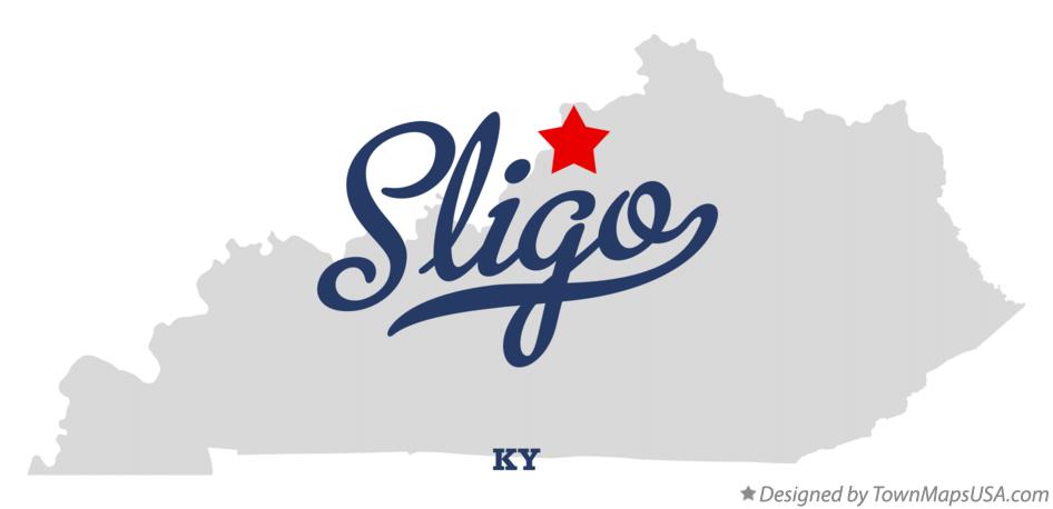 Map of Sligo Kentucky KY