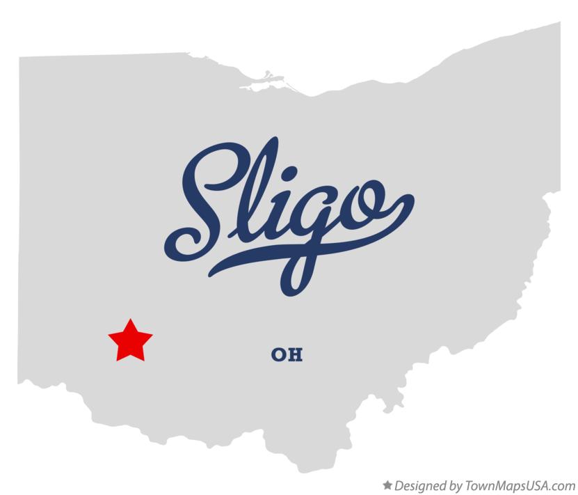 Map of Sligo Ohio OH