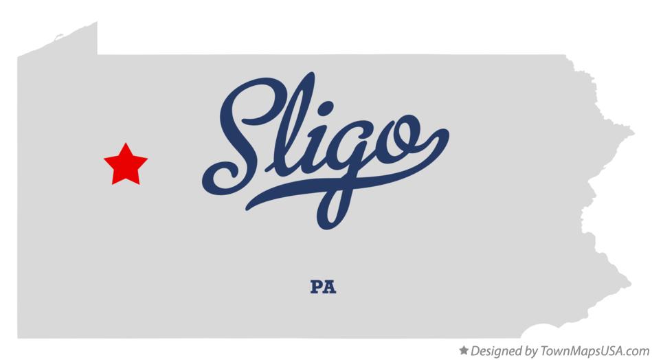 Map of Sligo Pennsylvania PA