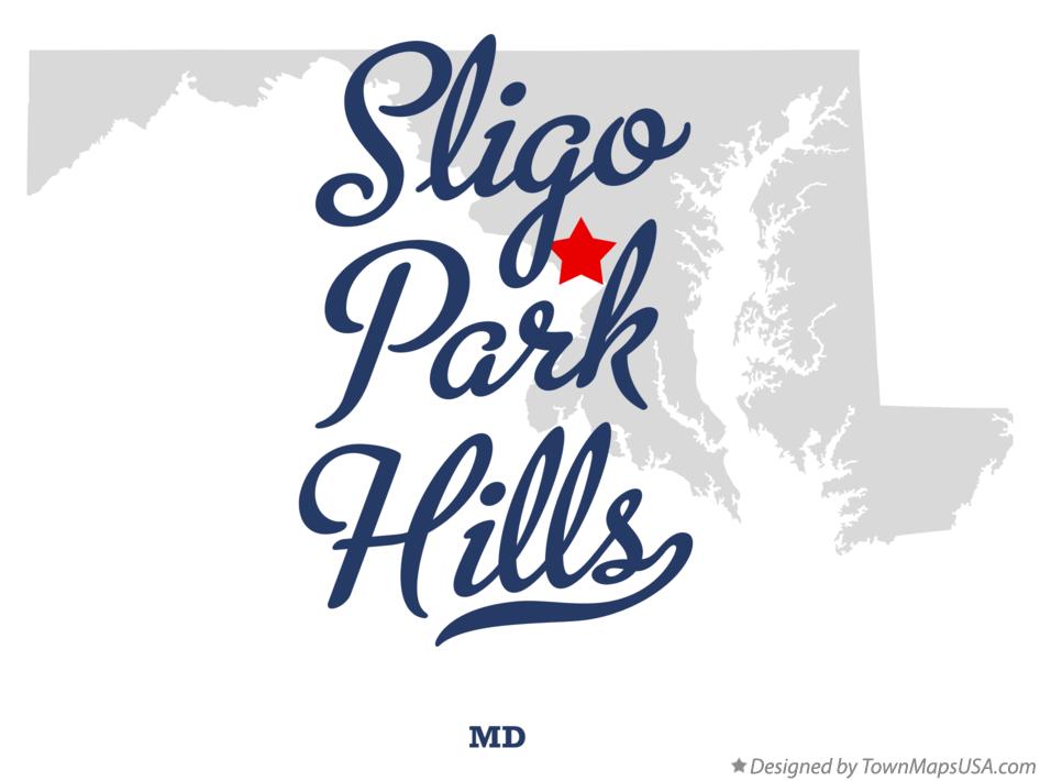 Map of Sligo Park Hills Maryland MD
