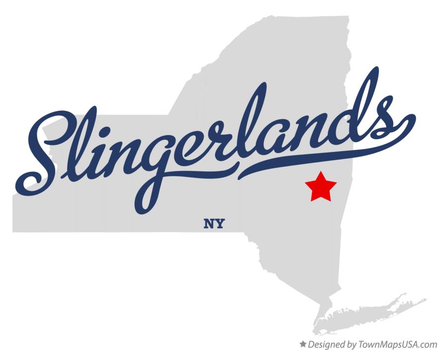 Map of Slingerlands New York NY