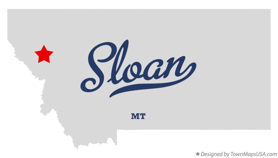 Map of Sloan Montana MT