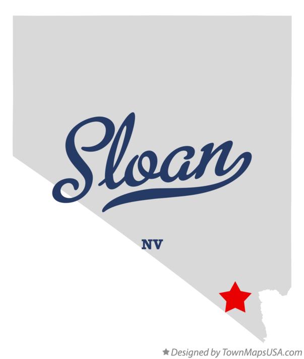 Map of Sloan Nevada NV