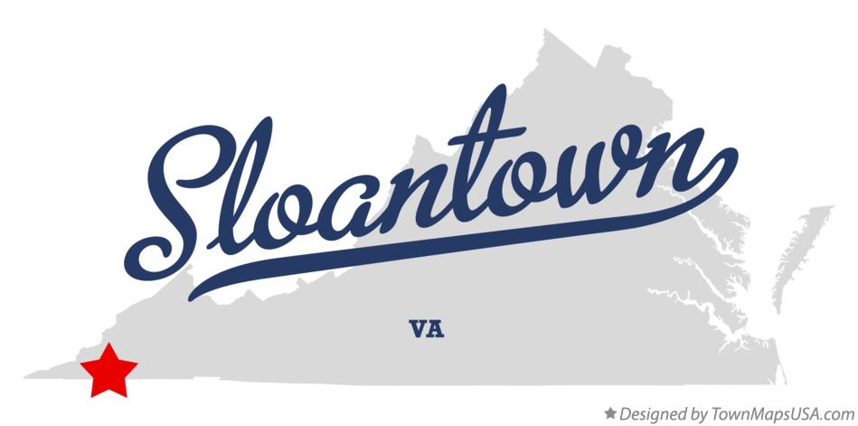 Map of Sloantown Virginia VA