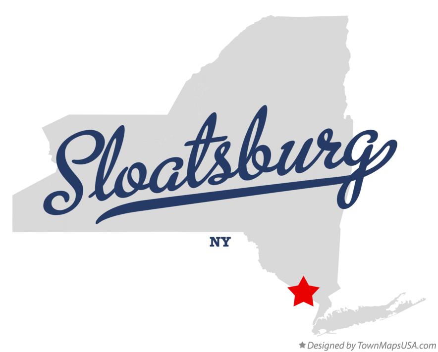 Map of Sloatsburg New York NY