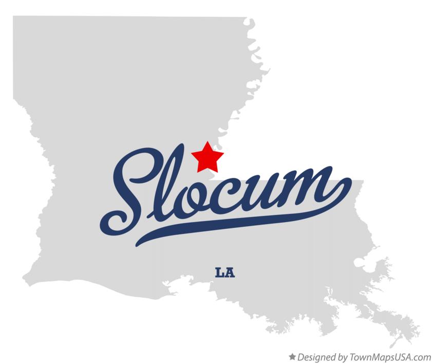 Map of Slocum Louisiana LA