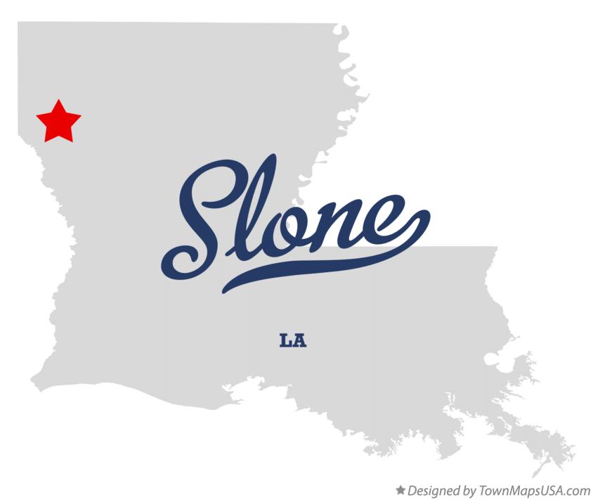 Map of Slone Louisiana LA