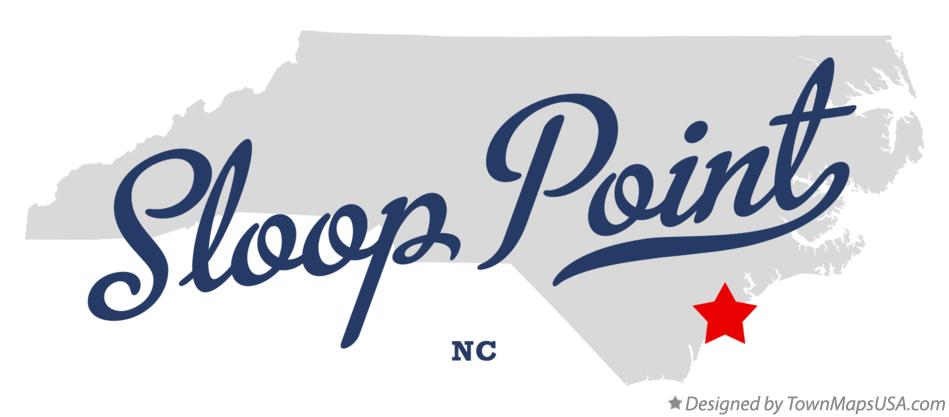 Map of Sloop Point North Carolina NC
