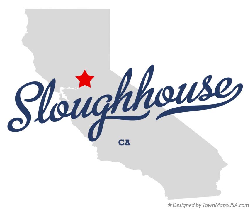 Map of Sloughhouse California CA