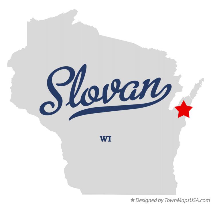 Map of Slovan Wisconsin WI