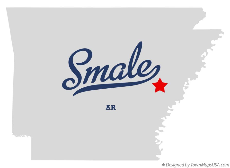 Map of Smale Arkansas AR