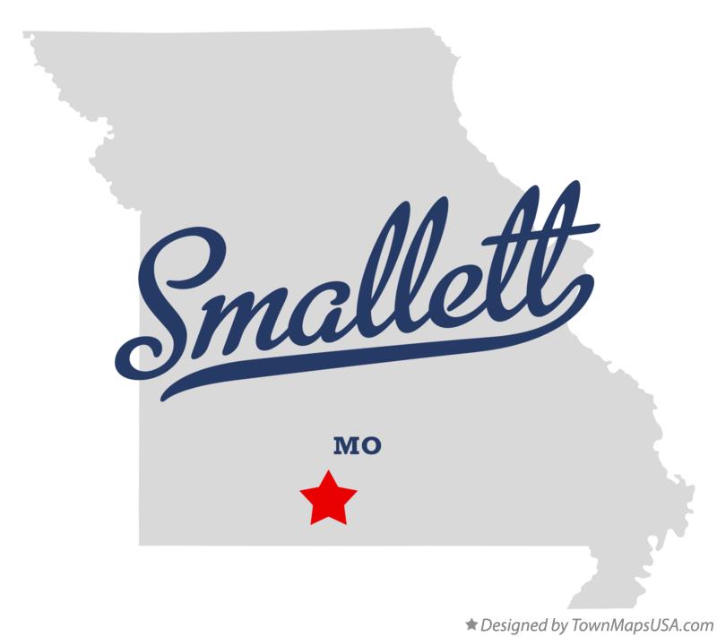 Map of Smallett Missouri MO