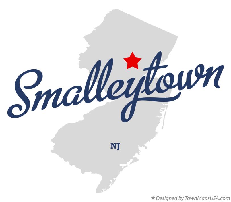 Map of Smalleytown New Jersey NJ