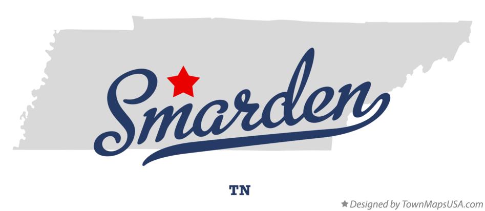 Map of Smarden Tennessee TN