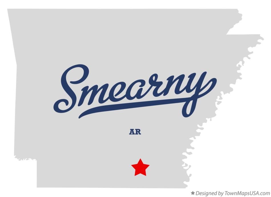 Map of Smearny Arkansas AR
