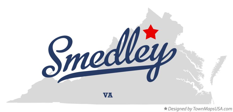 Map of Smedley Virginia VA