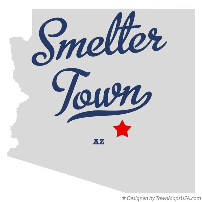 Map of Smelter Town Arizona AZ