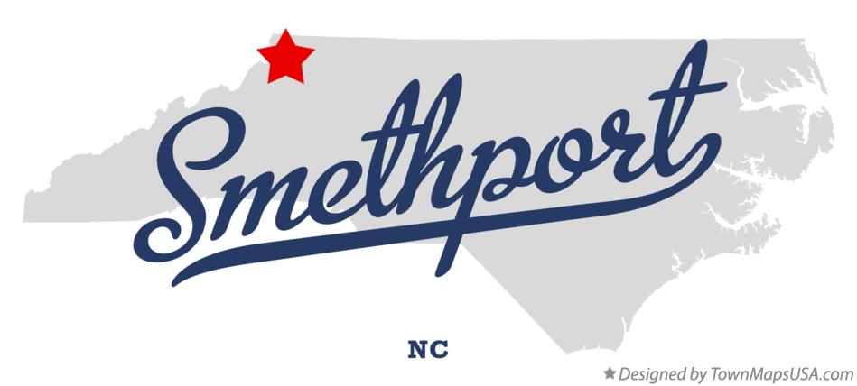 Map of Smethport North Carolina NC