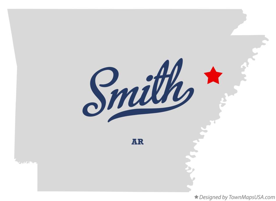 Map of Smith Arkansas AR