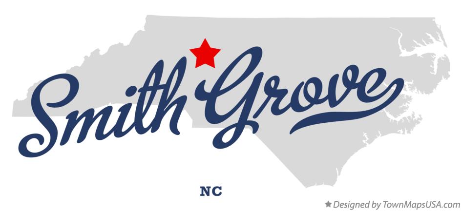 Map of Smith Grove North Carolina NC