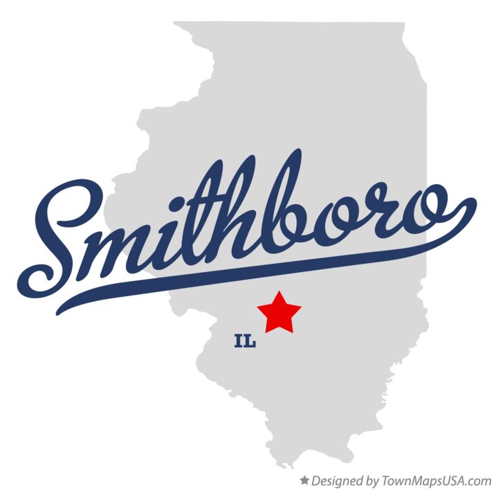 Map of Smithboro Illinois IL
