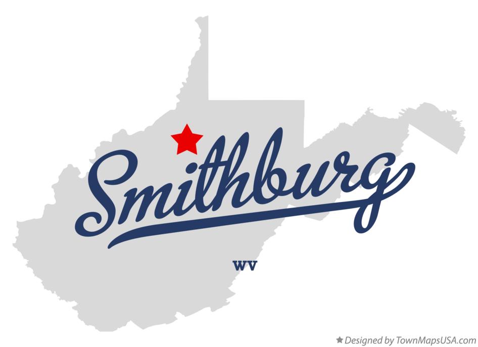 Map of Smithburg West Virginia WV