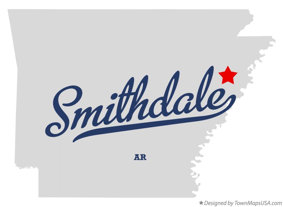 Map of Smithdale Arkansas AR