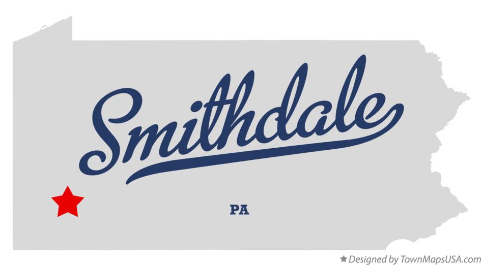 Map of Smithdale Pennsylvania PA