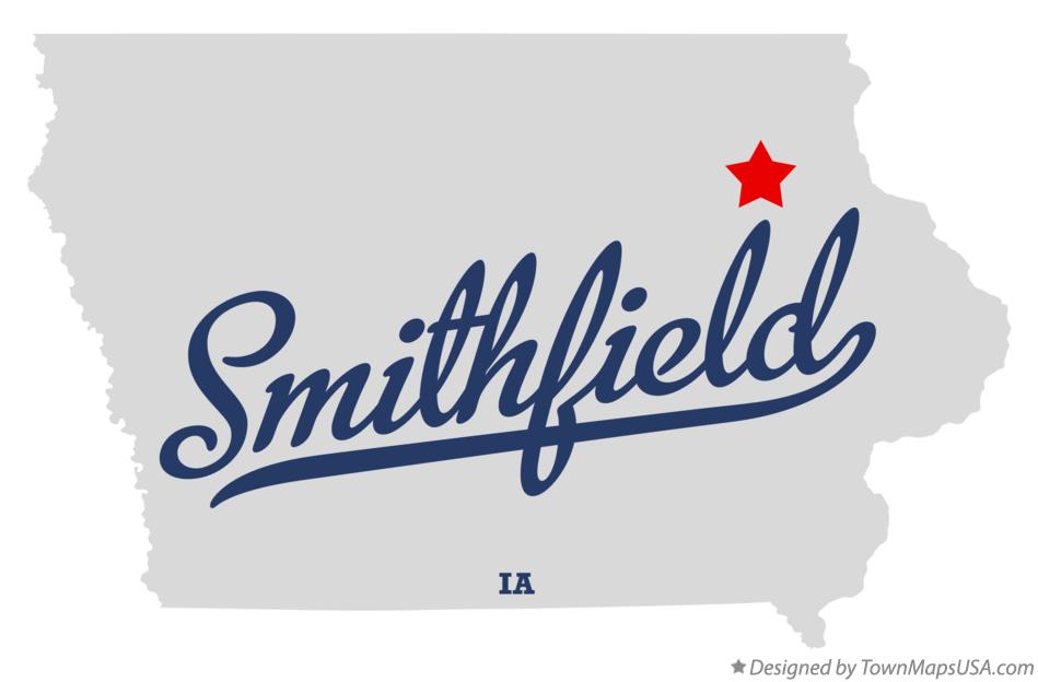 Map of Smithfield Iowa IA