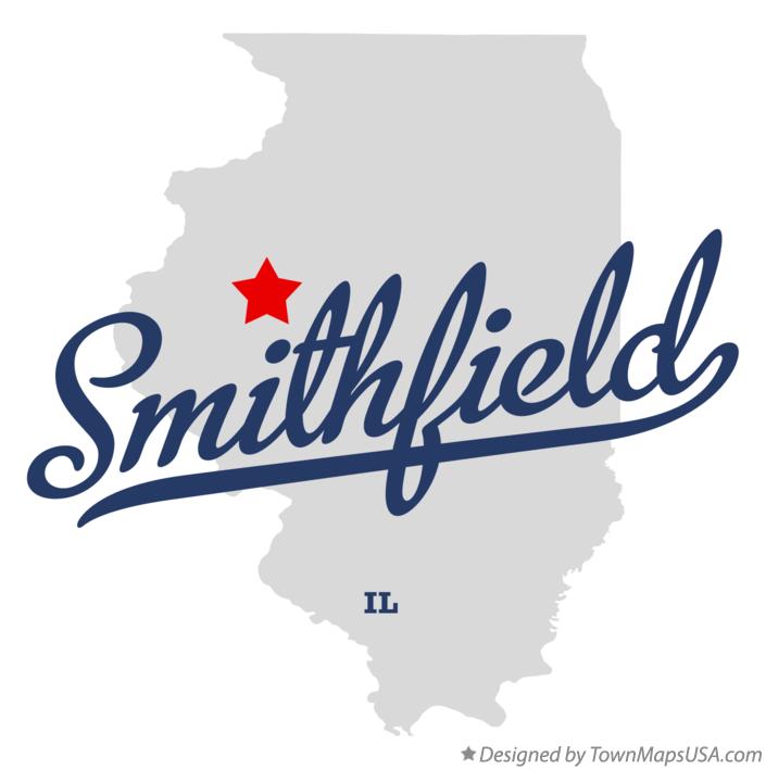 Map of Smithfield Illinois IL