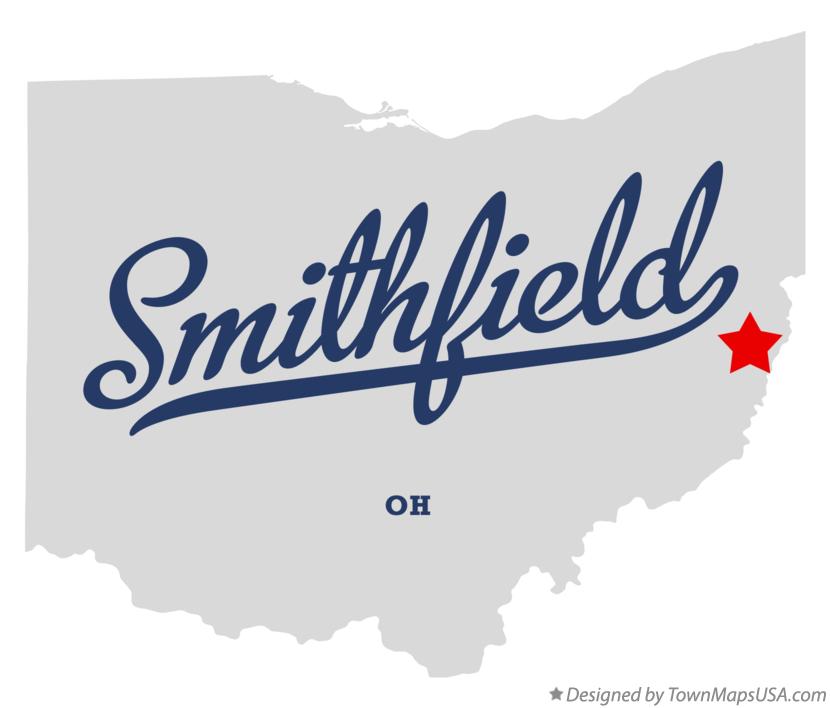 Map of Smithfield Ohio OH