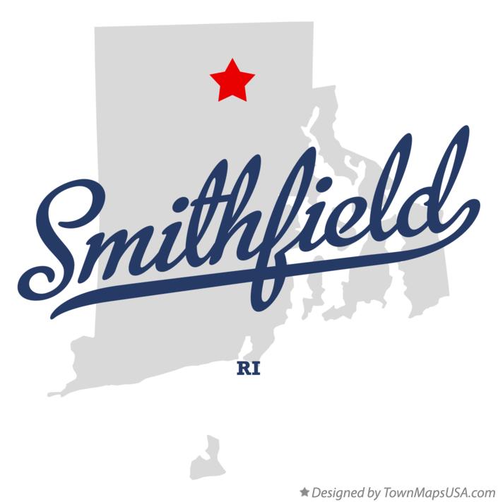 Map of Smithfield Rhode Island RI