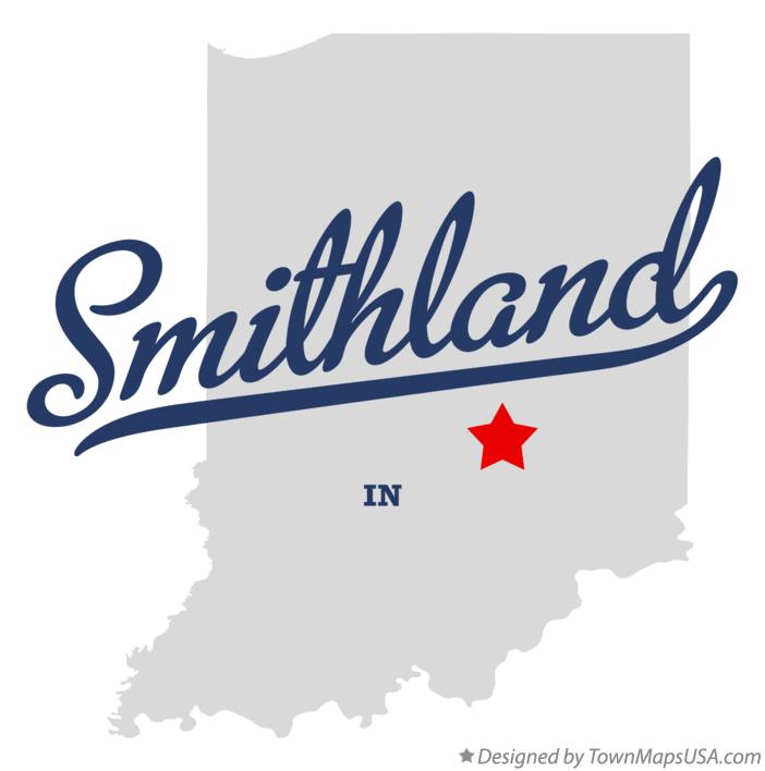 Map of Smithland Indiana IN