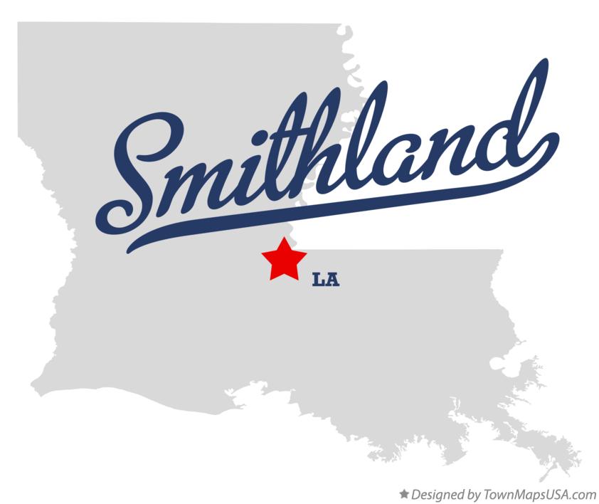 Map of Smithland Louisiana LA