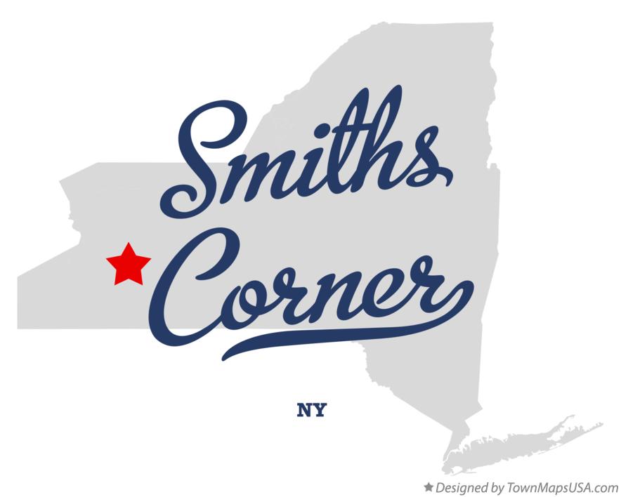 Map of Smiths Corner New York NY